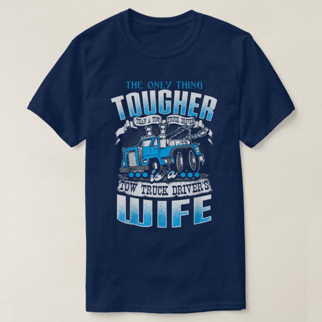 T-shirt FUNNY TOW-TRUCK DRIVER OPERATOR femme back print (Design devant)
