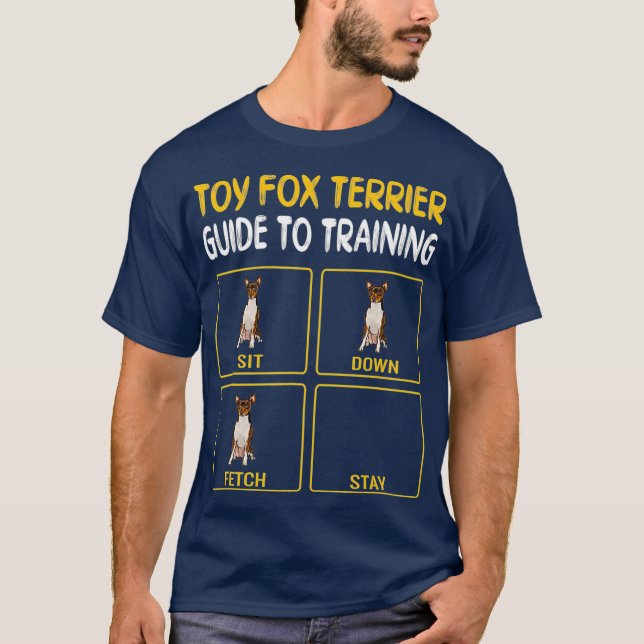 T-shirt Funny Toy Fox Terrier Guide d'entraînement Chien (Devant)