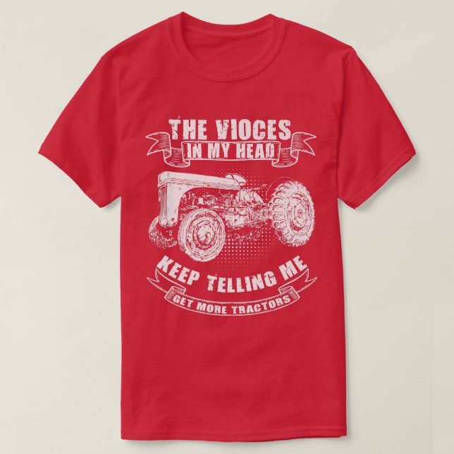 T-shirt Funny Tractor Tee Get More Tractors Farmer Design  (Design devant)