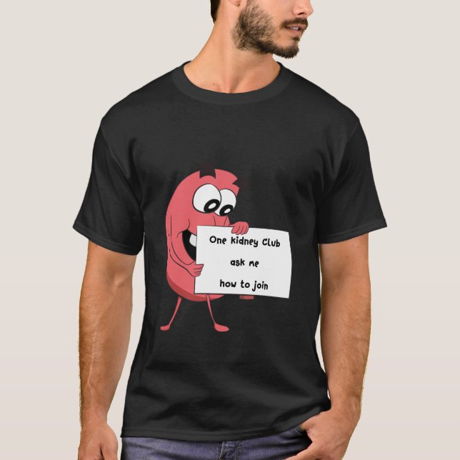 T-shirt Funny Transplant de rein, Don du donneur de rein,  (Devant)
