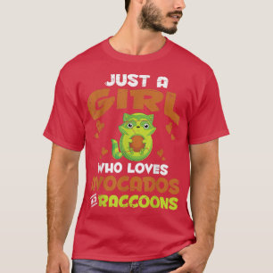 T-shirt Funny Trash Panda Avocado Animal Lover Girls Women