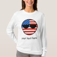 Funny Trending Geeky USA Countryball
