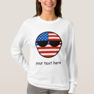 T-shirt Funny Trending Geeky USA Countryball