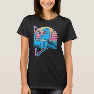 T-shirt Funny Trex T Rex Dinosaur Retro Maintenant Je Ne S