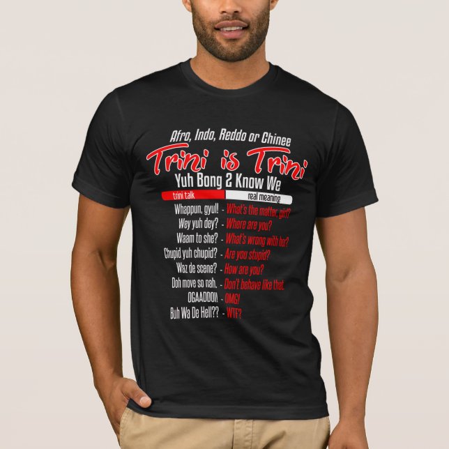 T-shirt Funny Trini est Trini (Devant)