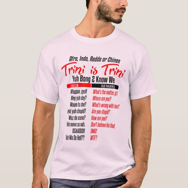 T-shirt Funny Trini est Trini (Devant)