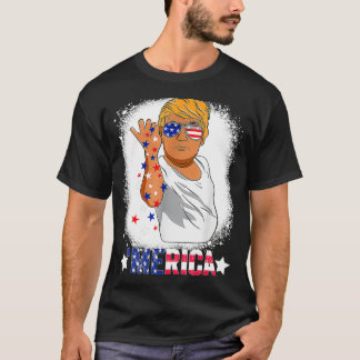 T-shirt Funny Trump Salt Merica Freedom 4th Of July run 