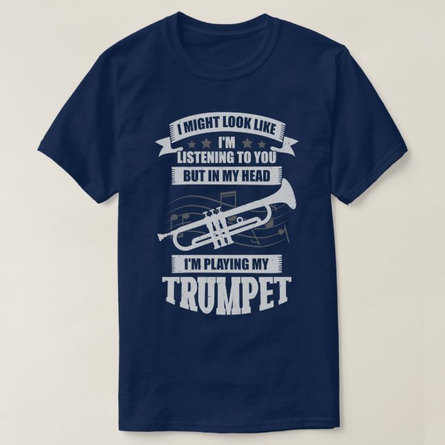 T-shirt Funny Trumpet Player Musique Trumpeter Cadeau (Design devant)