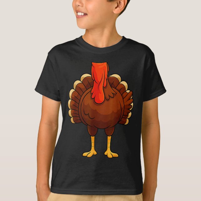 T-shirt Funny Turkey Body Costume Thanksgiving Men Women K (Devant)