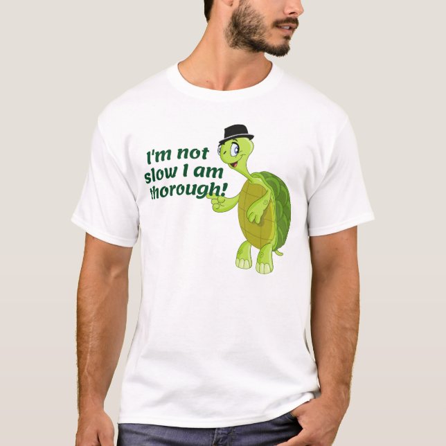 T-shirt Funny Turtle Dit que je ne suis pas Lent Je suis b (Devant)