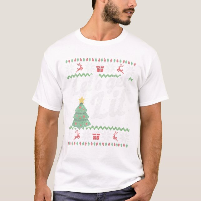 T-shirt Funny Ugly Sweater Christmas (Devant)