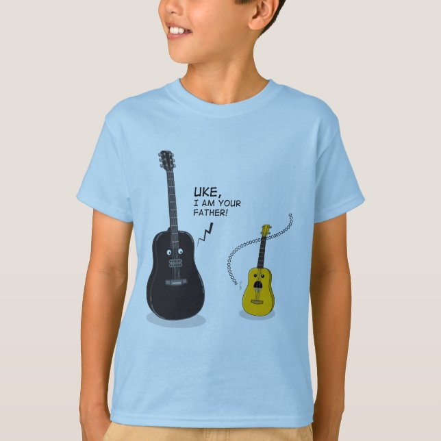 T-shirt Funny Uke, je suis ton père !Coussin (Devant)