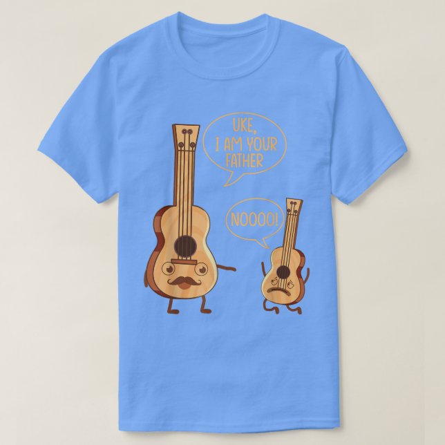 T-shirt Funny Uke Je Suis Ton Père Ukulele Guitare Musique (Design devant)