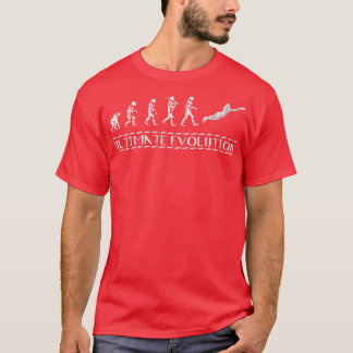 T-shirt Funny Ultimate Evolution Ultimate Frisbee Frisbees