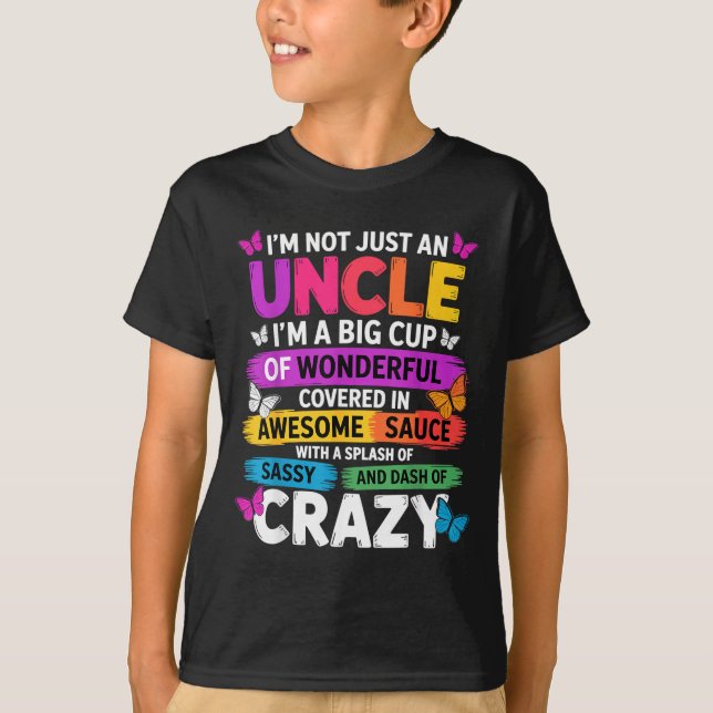 T-shirt Funny Uncle Quote Sy Cool Uncle Men  (Devant)