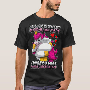 T-shirt Funny Unicorn Farts Coeurs dire