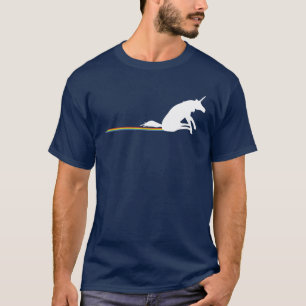 T-shirt Funny Unicorn Pooping Rainbows