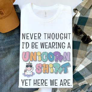 T-shirt Funny Unicorn Thème Anniversaire Fête Papa Hommes