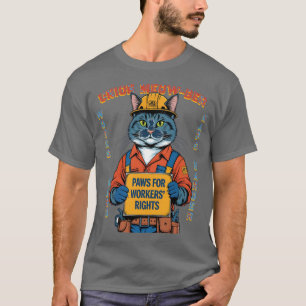 T-shirt Funny Union Feline Membre Feline Fête du Travail d