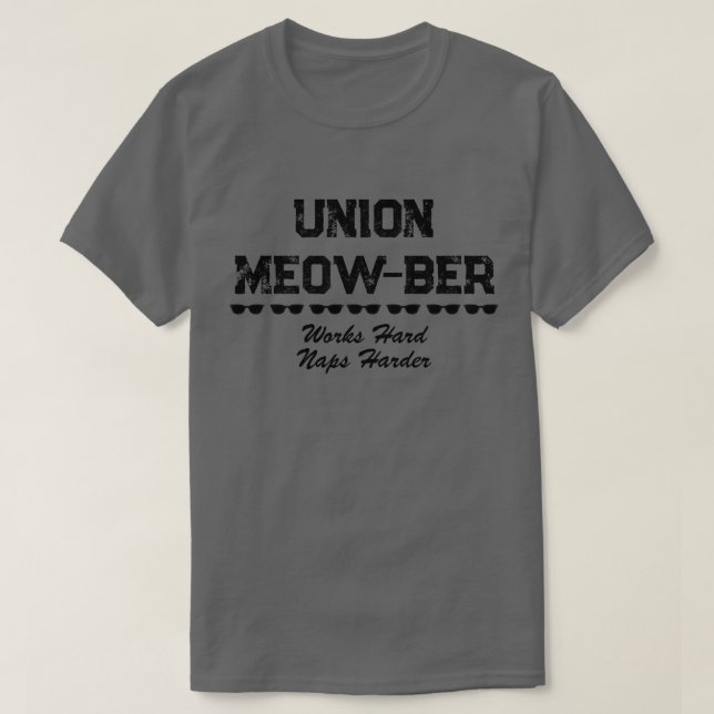 T-shirt Funny Union Meow-ber (Design devant)