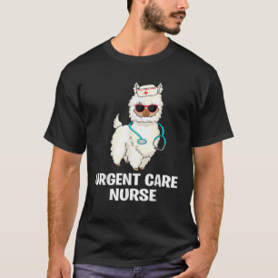 T-shirt Funny Urgent Care Nurse Praticien Llama ICU Nur