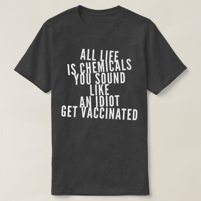 T-shirt Funny Vacciné Pro Vaccination Support Science Vacc (Design devant)