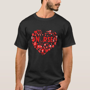 T-shirt Funny Valentine Day Love Stethoscope Il Infirme Fe