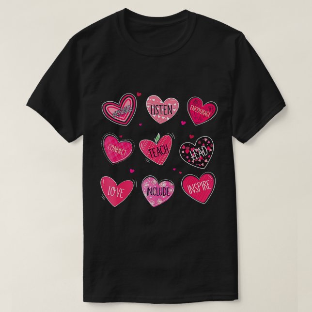 T-shirt Funny Valentine Enseignant 2022, Enseignement Remp (Design devant)