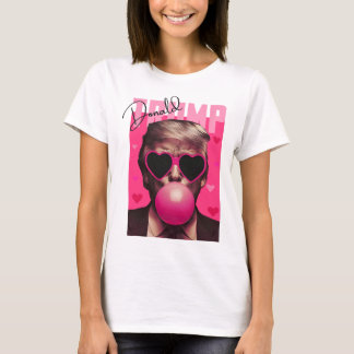 T-shirt Funny Valentine Trump Bubble Gum Rose Mignonne Tru