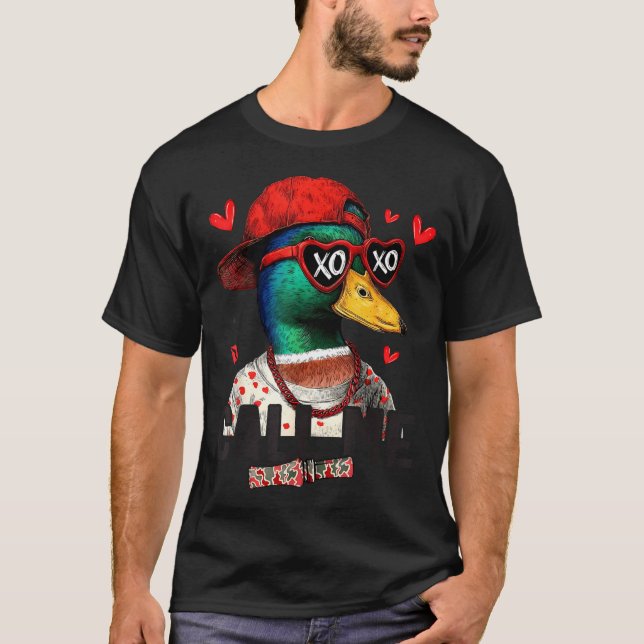 T-shirt Funny Valentines Day Call Me Duck Hunting Men Wome (Devant)