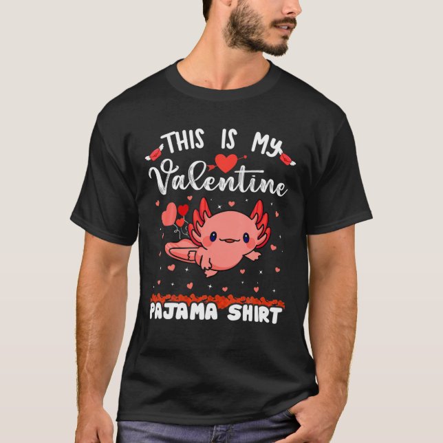 T-shirt Funny Valentines Day Kawaii Valentine Axolotl Anim (Devant)
