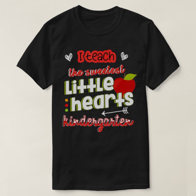 T-shirt Funny Valentines Day Kindergarten Enseignante Femm (Design devant)