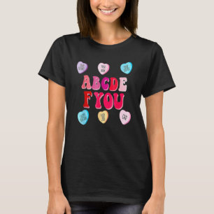 T-shirt Funny Valentines Jour Coeurs Abcdefu Femmes Hommes