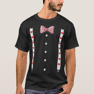 T-shirt Funny Valentines Jour Coeurs Suspendants Coeur Bow