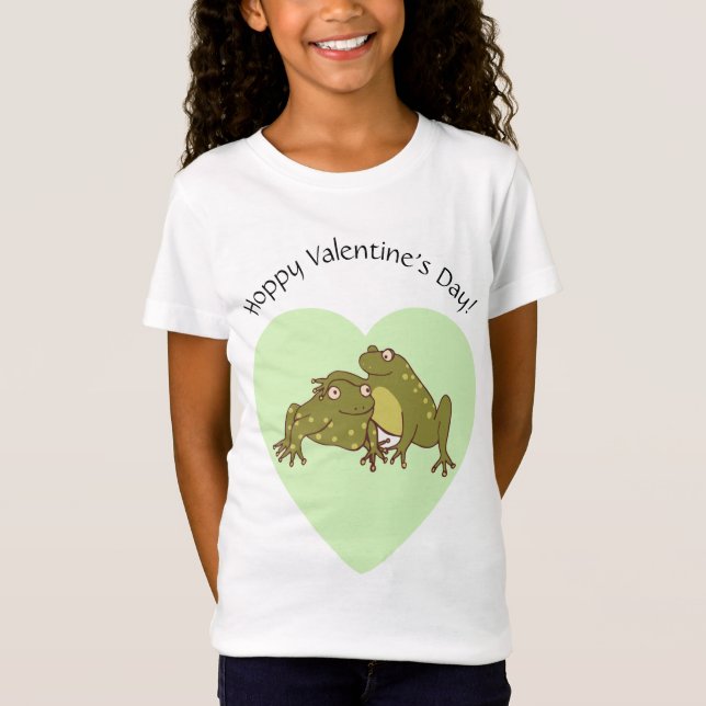 T-Shirt Funny Valentines Jour Cute Frogs In Love (Devant)