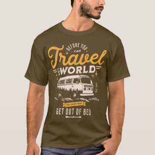 T-shirt Funny Van Travel Camping Vie de Wanderlust