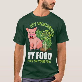 T-shirt Funny Vegetarian Saying Veggie Plant Based Vegan M