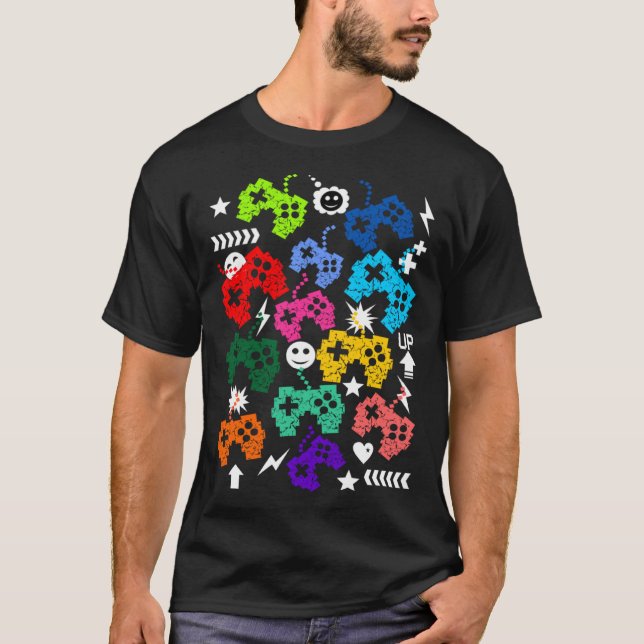T-shirt Funny Video Game Controller pour Gamers Garçons En (Devant)