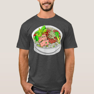 T-shirt Funny Vietnamese Food Pun PHO Ramen Kaiwaii Noodle