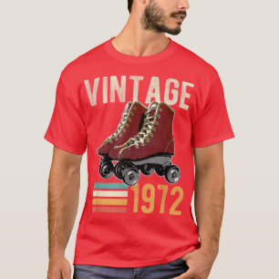 T-shirt Funny Vintage 1972 Roller Skate 50e Anniversaire 5