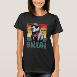 T-shirt Funny Vintage Capybara Bruh Design pour l'amour an