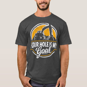 T-shirt Funny Vintage Look Drôle Excavateur Conducteur Cad
