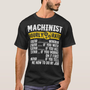 T-shirt Funny Vintage Machiniste Appareils Opérateur Horai