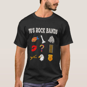 T-shirt Funny Vintage Rock Band des années 70