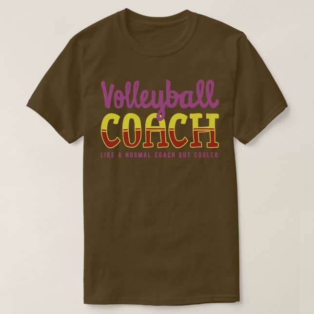 T-shirt Funny Volleyball-Coach Définition Motivation (Design devant)
