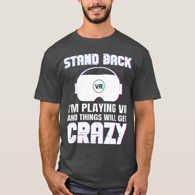 T-shirt Funny VR Gaming Design For Men Women Virtual Reali (Devant)