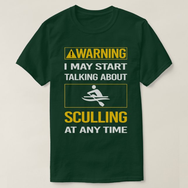 T-shirt Funny Warning Sculling (Design devant)