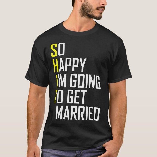 T-shirt Funny Wedding Gift Sarcastic Groom Bride Wedding (Devant)