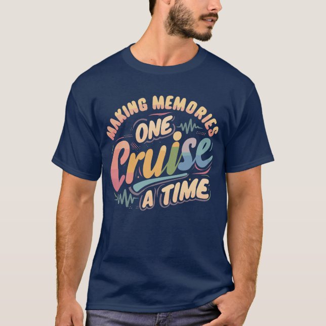 T-shirt Funny Weekend Heartbeat Humour Cruise Crew Joke (Devant)
