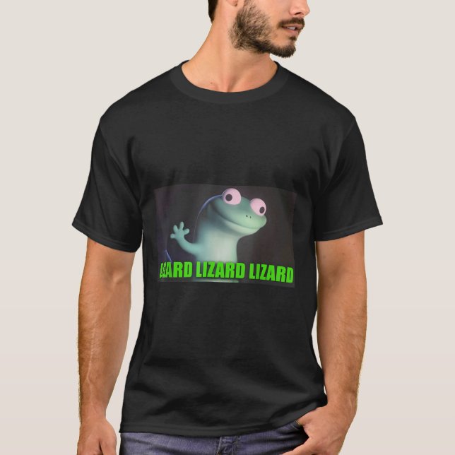 T-shirt Funny Weirdcore Lizard Lizard Mème Animal W (Devant)